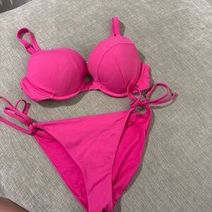 Victoria's Secret Hot Pink Bikini Set